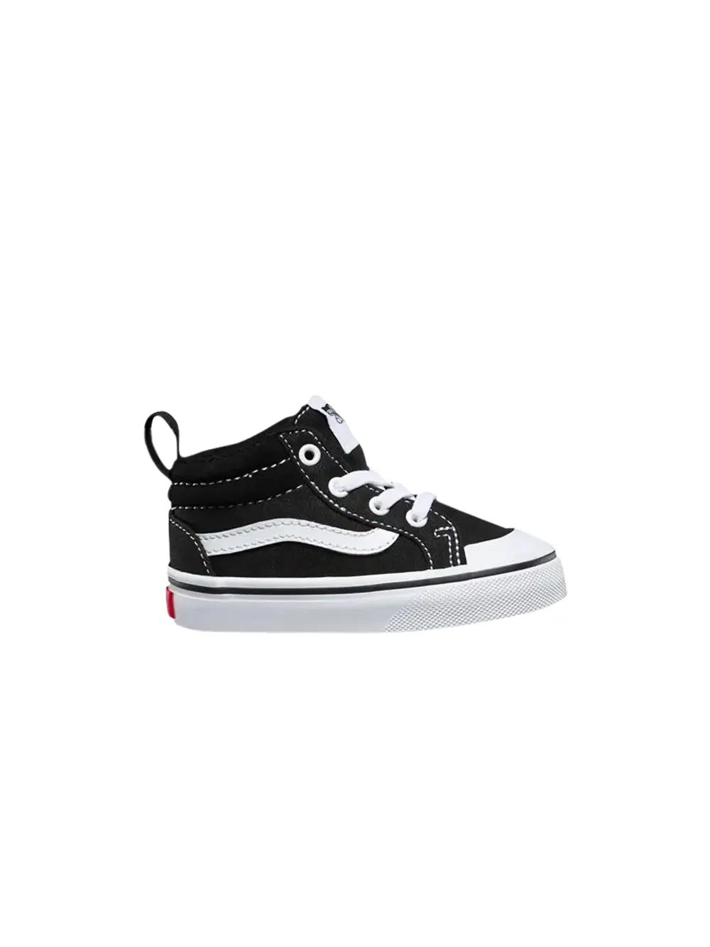 Кроссовки Racer Mid Toddler Vans — изображение 1 из 1, черный/белый