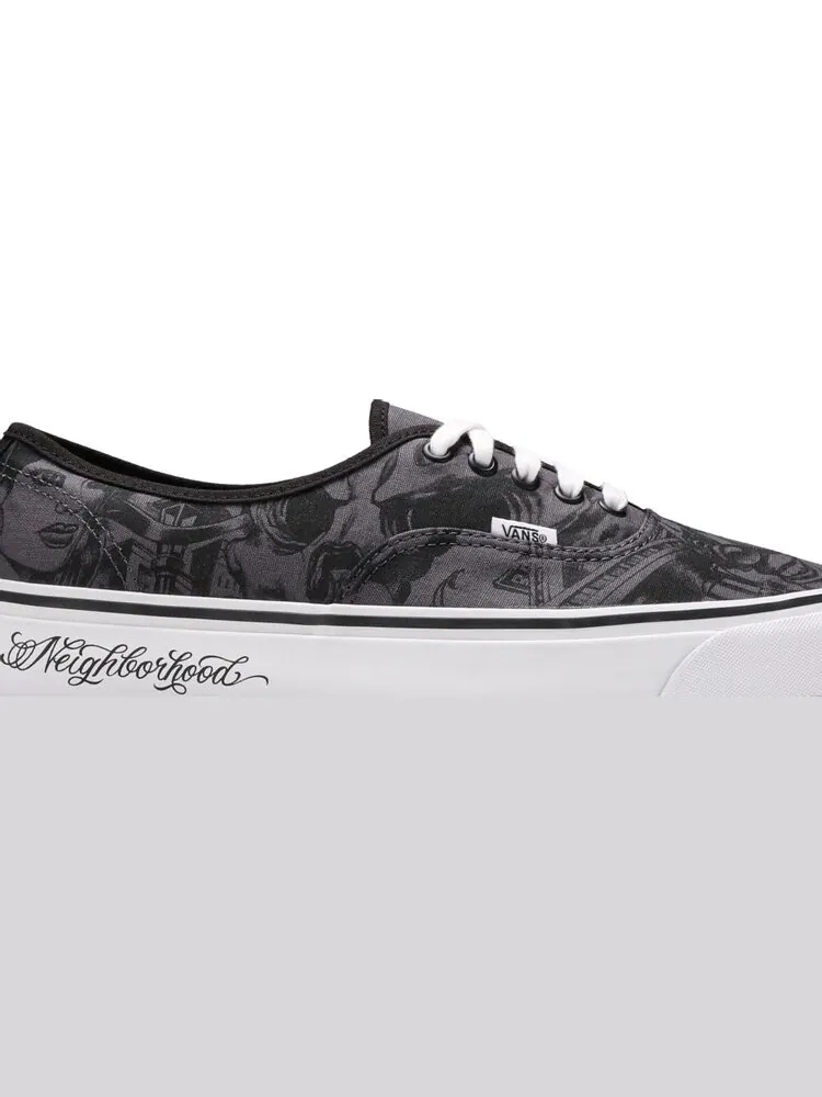 Кеды Vans x NEIGHBORHOOD x Mister Cartoon Authentic 44 DX "Tattoo Print" — изображение 2 из 8, серый