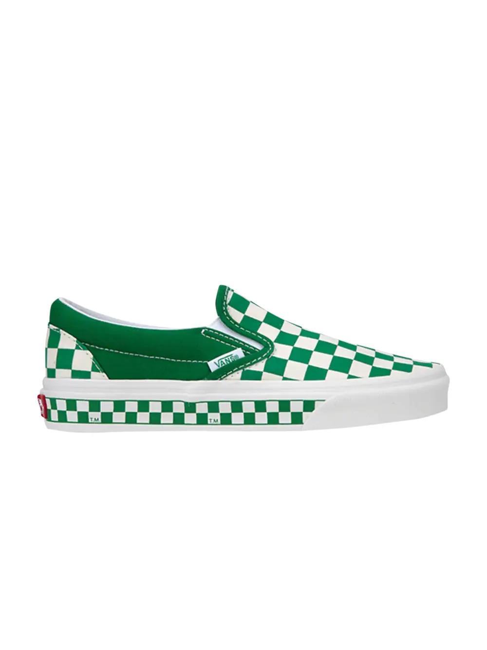 Классические слипоны Vans — изображение 1 из 1, зеленый/белый