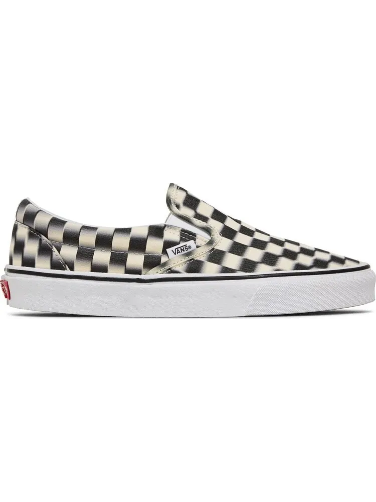 Кеды Vans Classic Slip-On Blur Check — изображение 1 из 8, черный
