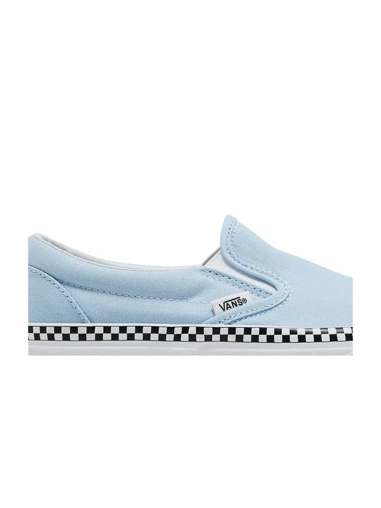 Кроссовки Vans Classic Slip-On, Check Foxing — изображение 2 из 8, синий