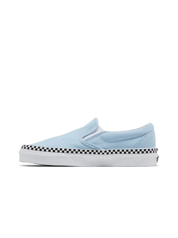 Кроссовки Vans Classic Slip-On, Check Foxing — изображение 3 из 8, синий