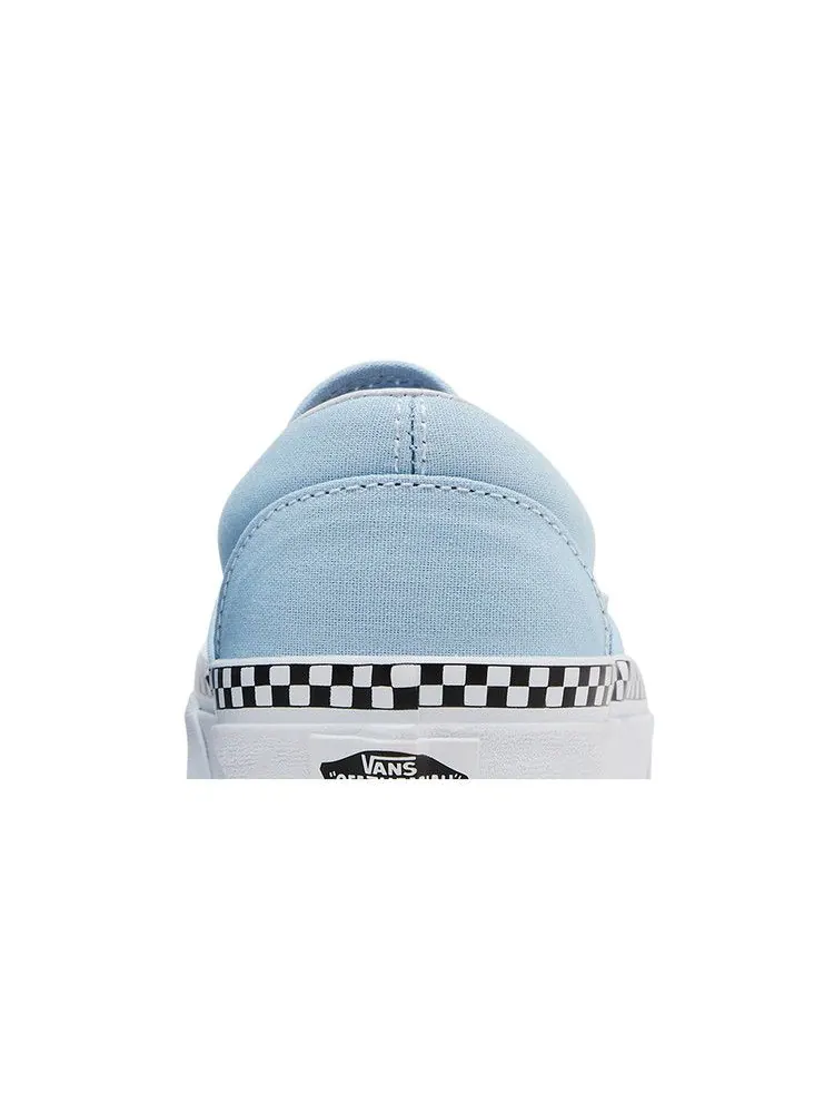 Кроссовки Vans Classic Slip-On, Check Foxing — изображение 7 из 8, синий