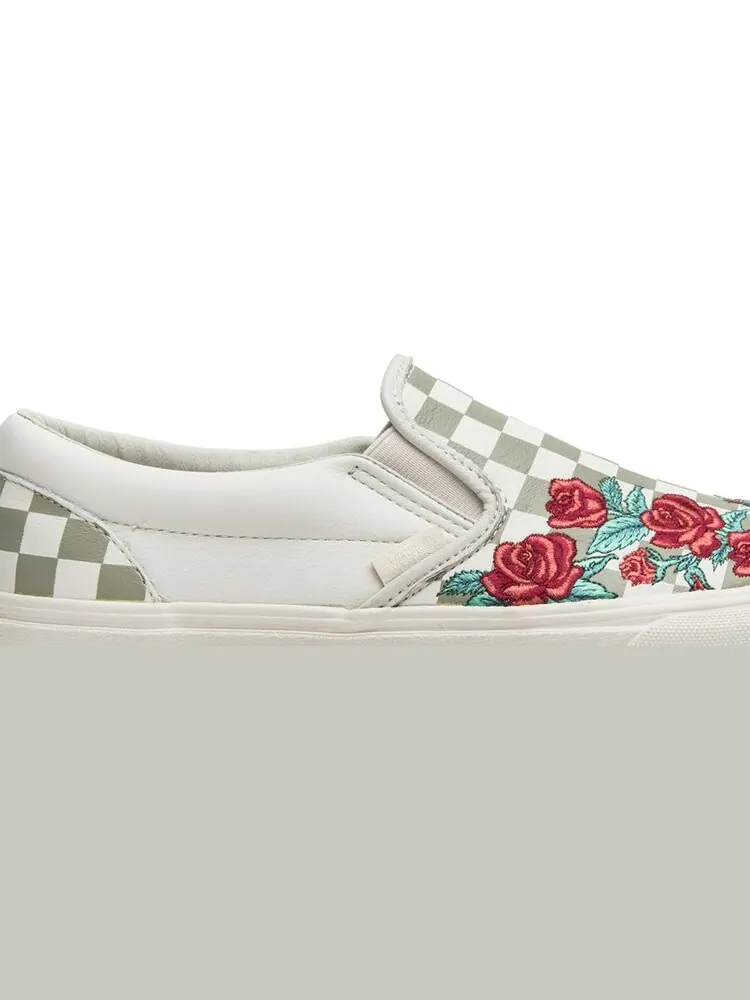 Кеды Vans Slip-On DX Rose Embroidery — изображение 2 из 8, черный