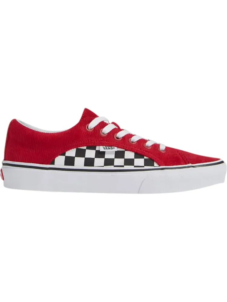 Кеды Vans Lampin Checkerboard Corduroy - Scooter Red — изображение 1 из 1, красный