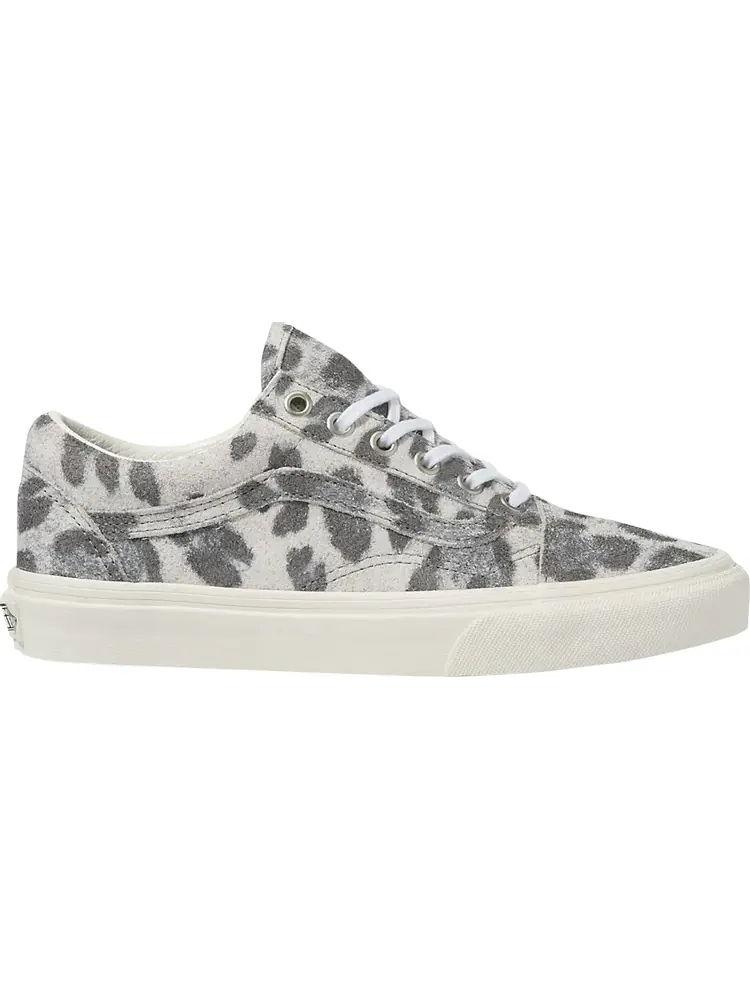 Кеды Vans Old Skool Hairy Suede - Leopard — изображение 1 из 1, серый