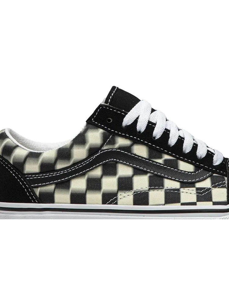 Кеды Vans Old Skool Blur Check — изображение 2 из 8, черный