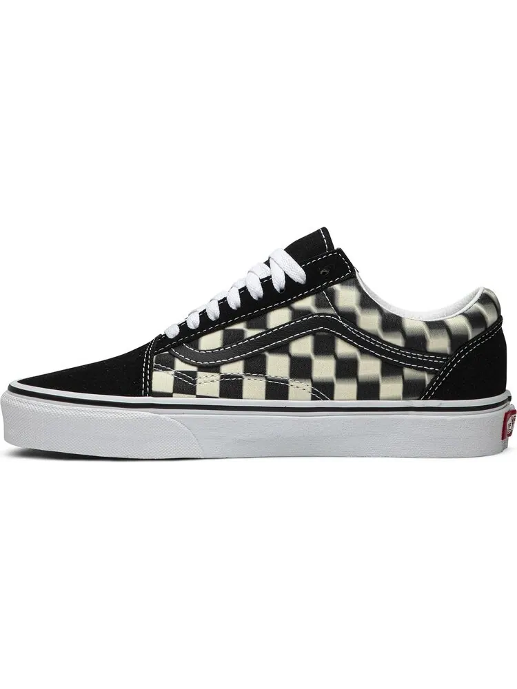 Кеды Vans Old Skool Blur Check — изображение 3 из 8, черный