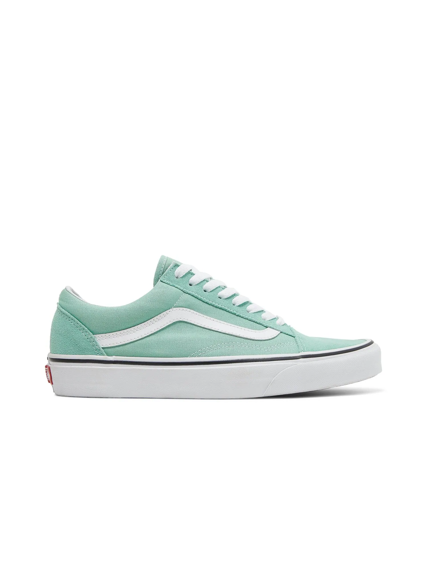 Кроссовки женские Old Skool Vans — изображение 1 из 8, зеленый/белый