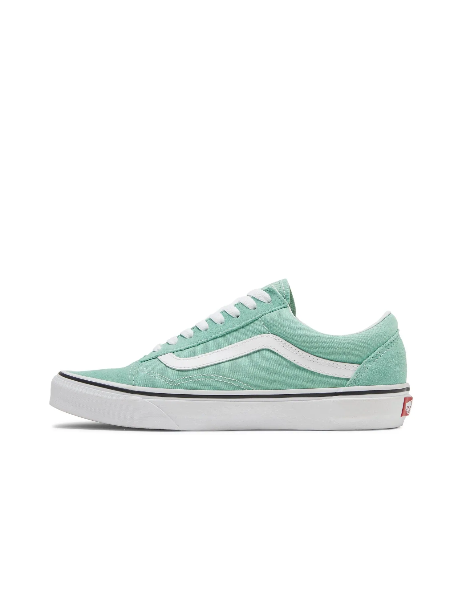 Кроссовки женские Old Skool Vans — изображение 3 из 8, зеленый/белый