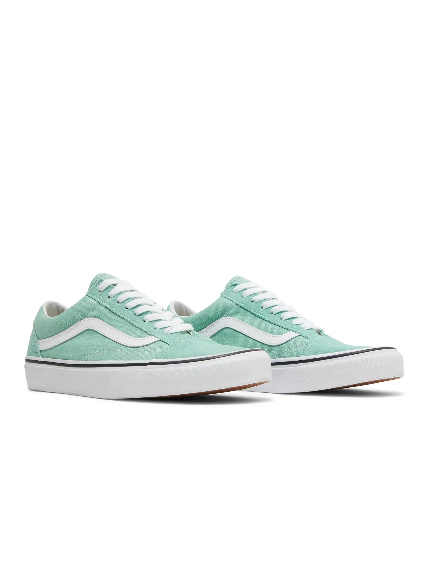 Кроссовки женские Old Skool Vans — изображение 8 из 8, зеленый/белый
