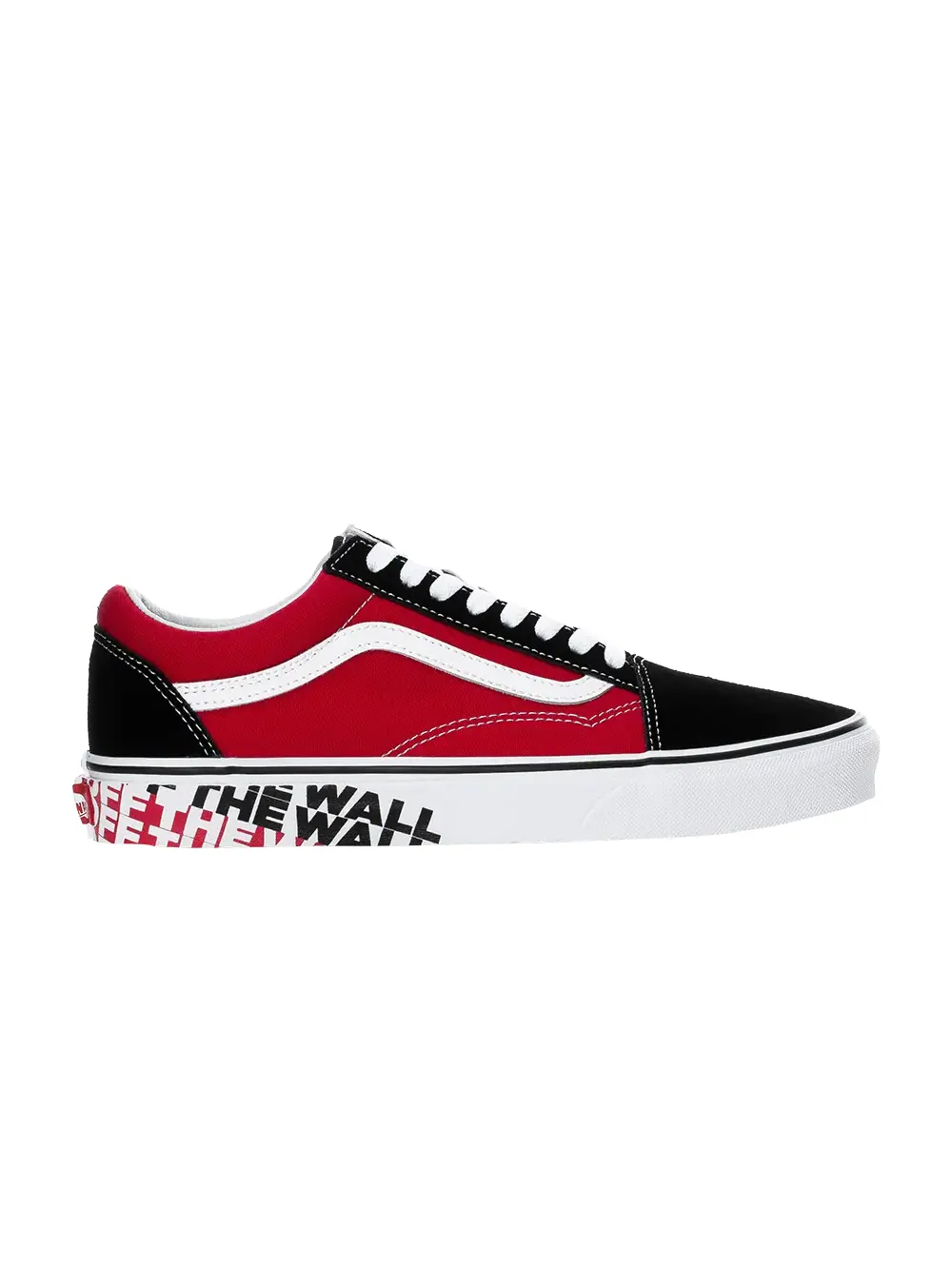 Кроссовки Old Skool Vans — изображение 1 из 1, черный/красный