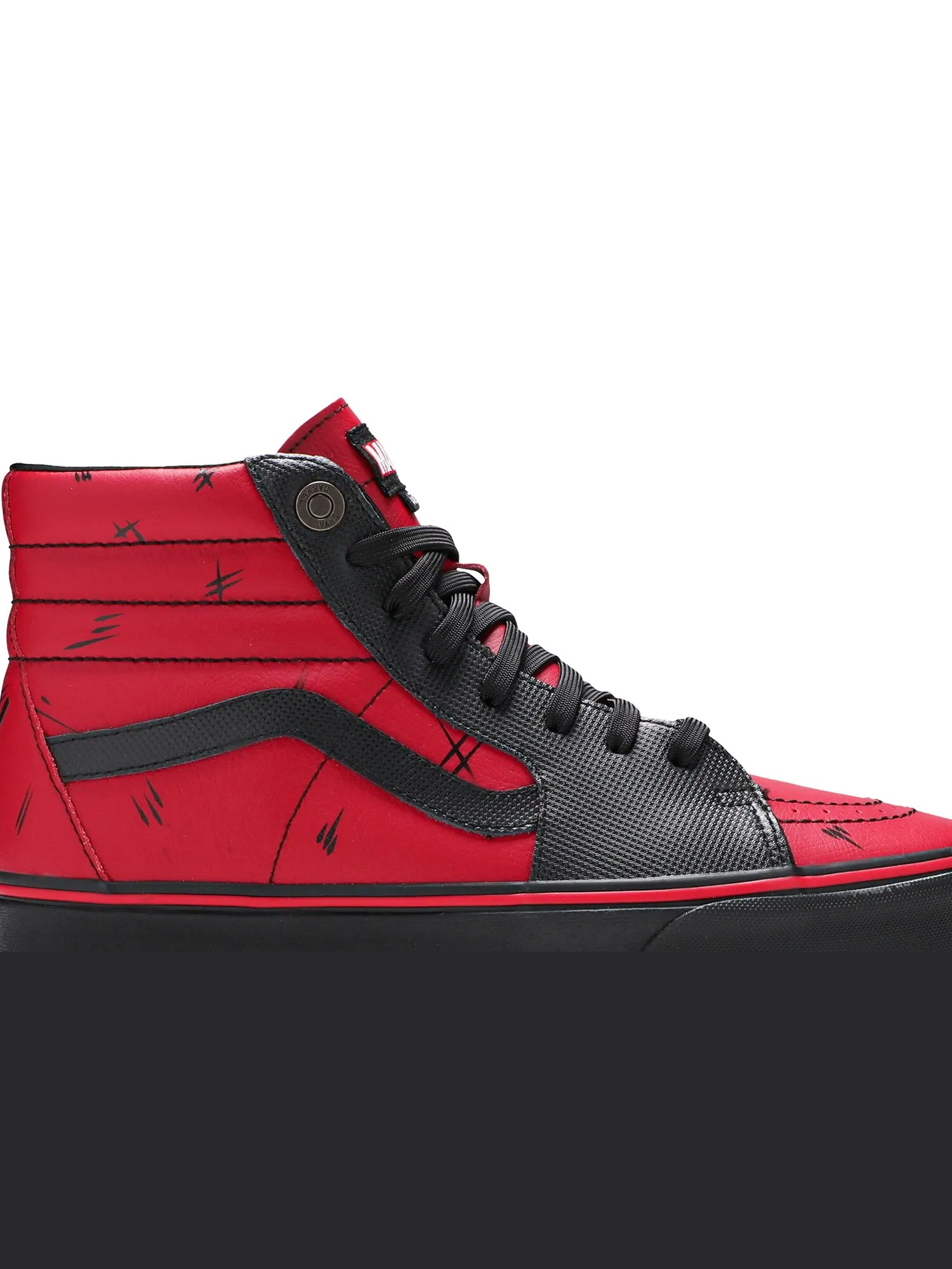 Кроссовки Marvel x SK8-Hi Vans — изображение 2 из 8, черный/красный