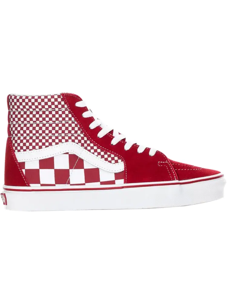 Кеды Vans Sk8-Hi Red Mix Checker — изображение 1 из 1, красный
