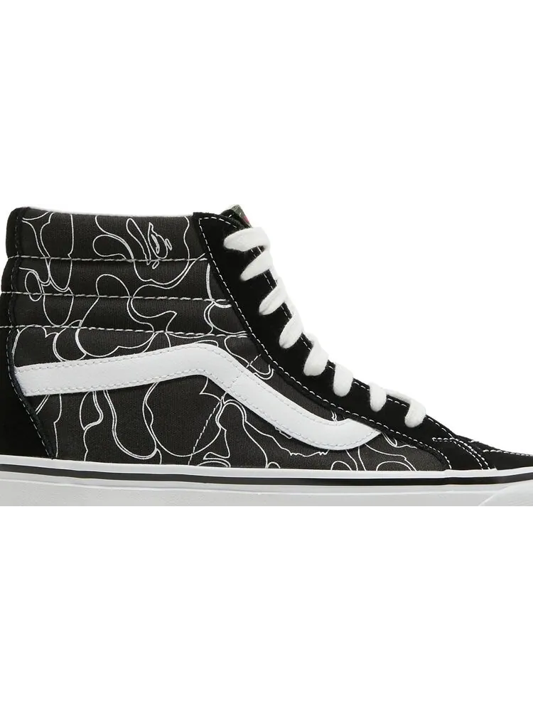 Кеды Vans BAPE x Sk8-Hi 38 DX Lined Camo — изображение 2 из 8, черный