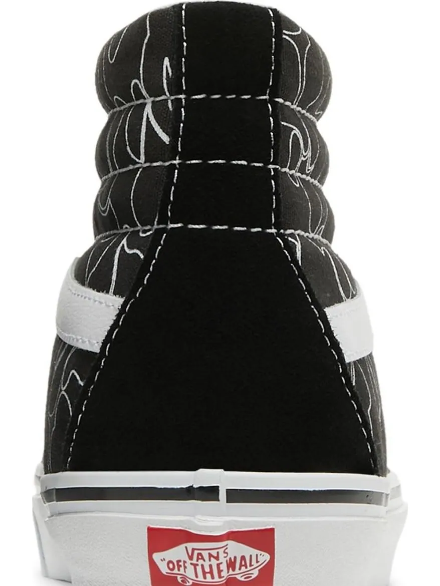 Кеды Vans BAPE x Sk8-Hi 38 DX Lined Camo — изображение 7 из 8, черный