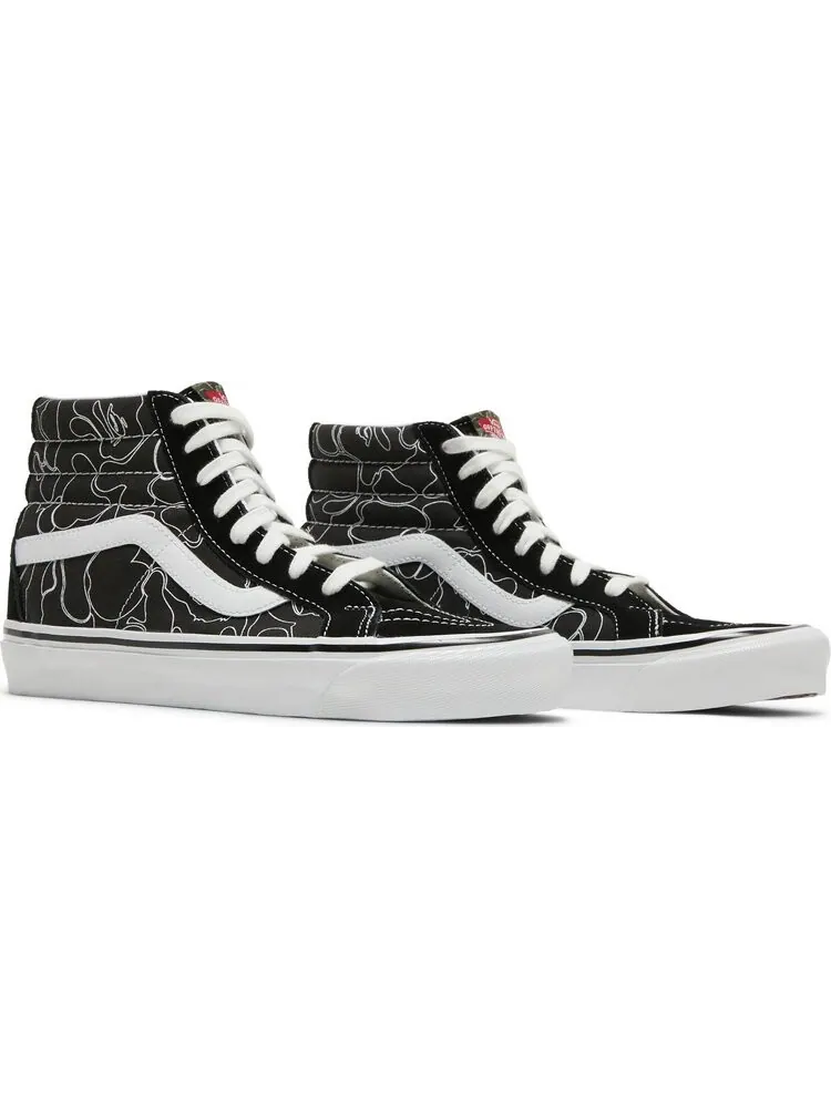 Кеды Vans BAPE x Sk8-Hi 38 DX Lined Camo — изображение 8 из 8, черный