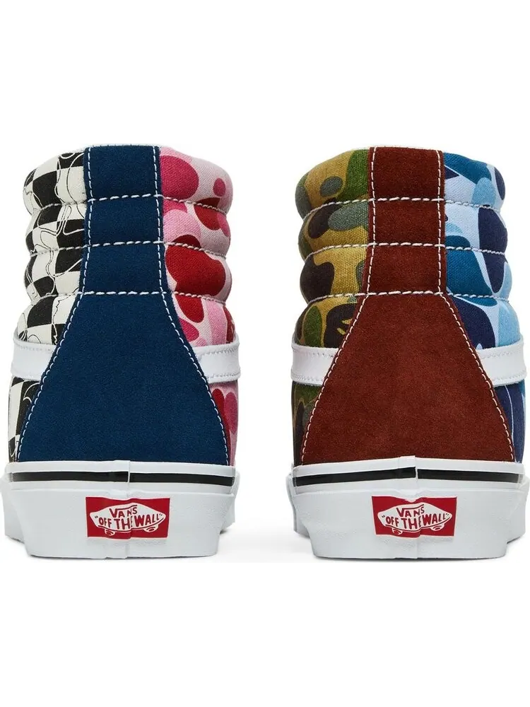 Кеды Vans BAPE x Sk8-Hi 36 DX Multi Camo — изображение 6 из 8, мульти