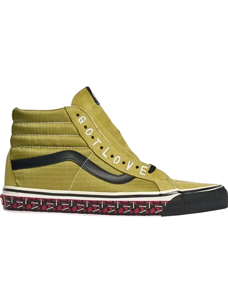 Кеды Vans Patta x SK8-Hi 38 DX Got Love For All — изображение 1 из 1, зеленый