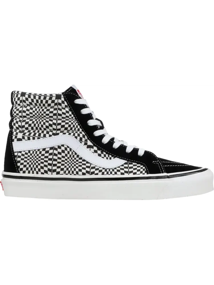 Кеды Vans Sk8-Hi 38 DX Warp Check - Black White — изображение 1 из 1, черный