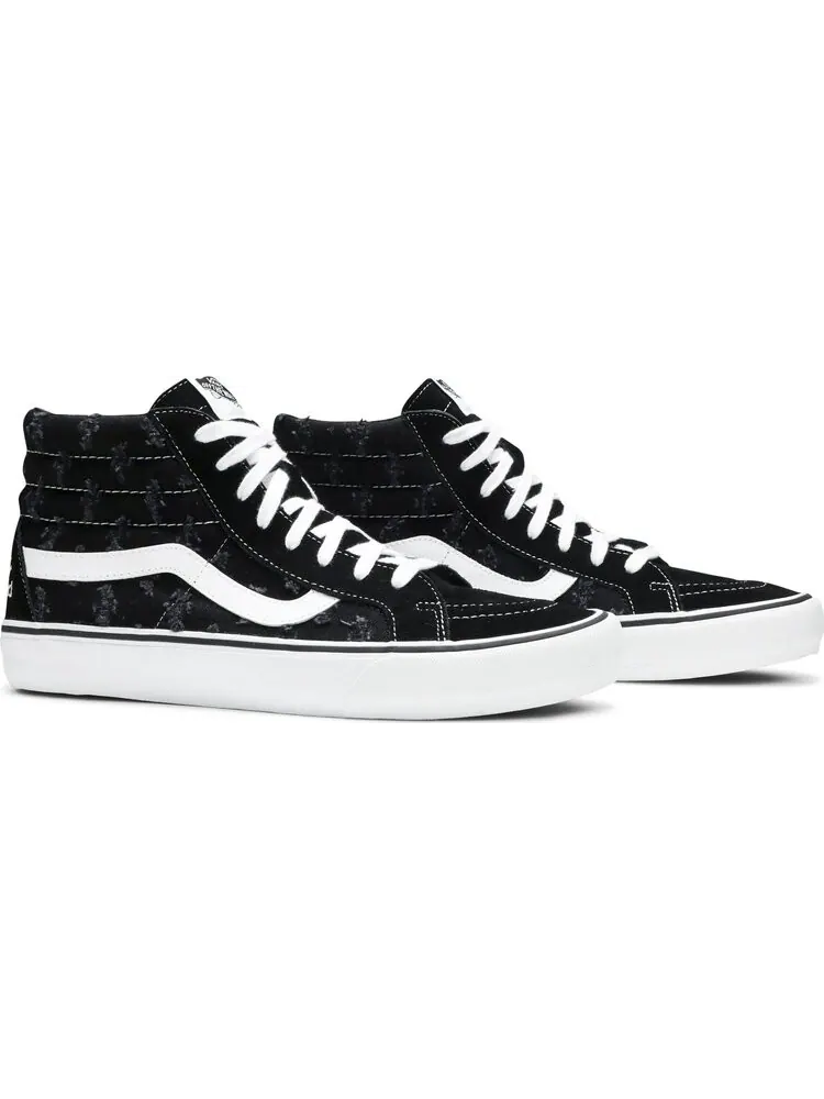 Кеды Vans Supreme x Sk8-Hi Black Hole Punch Denim — изображение 8 из 8, черный