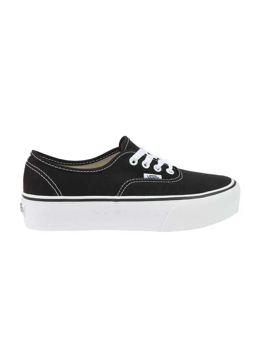 Кроссовки Authentic Platform Vans — изображение 1 из 1, черный/белый