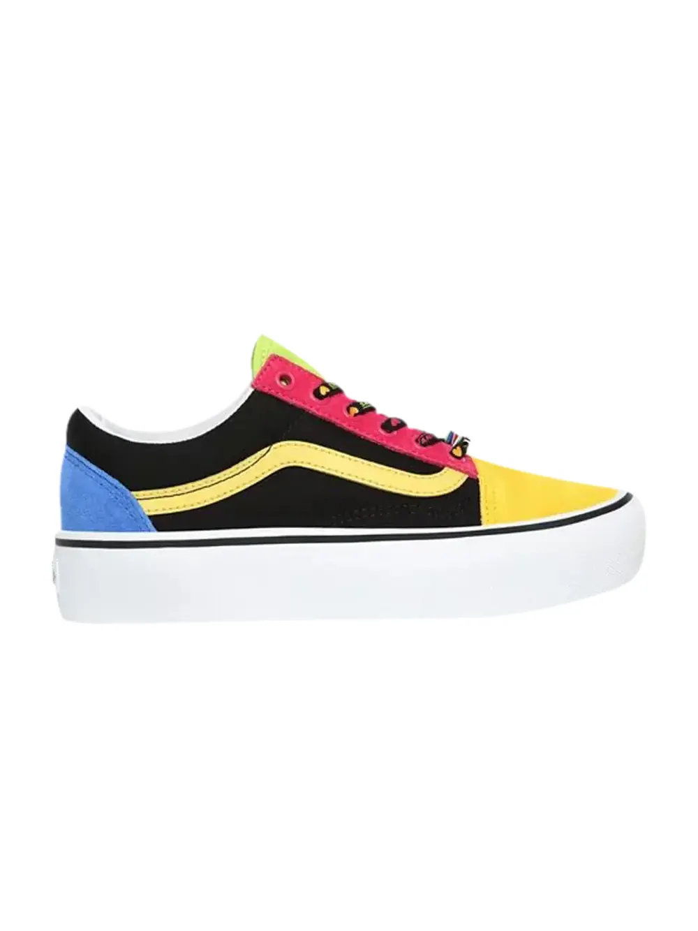 Кроссовки Old Skool Platform Vans — изображение 1 из 1, мульти/белый