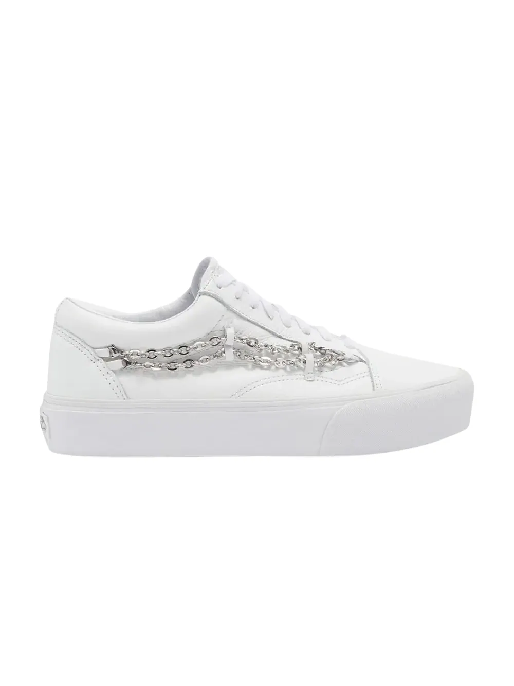 Кроссовки Old Skool Platform Vans — изображение 1 из 1, белый/белый