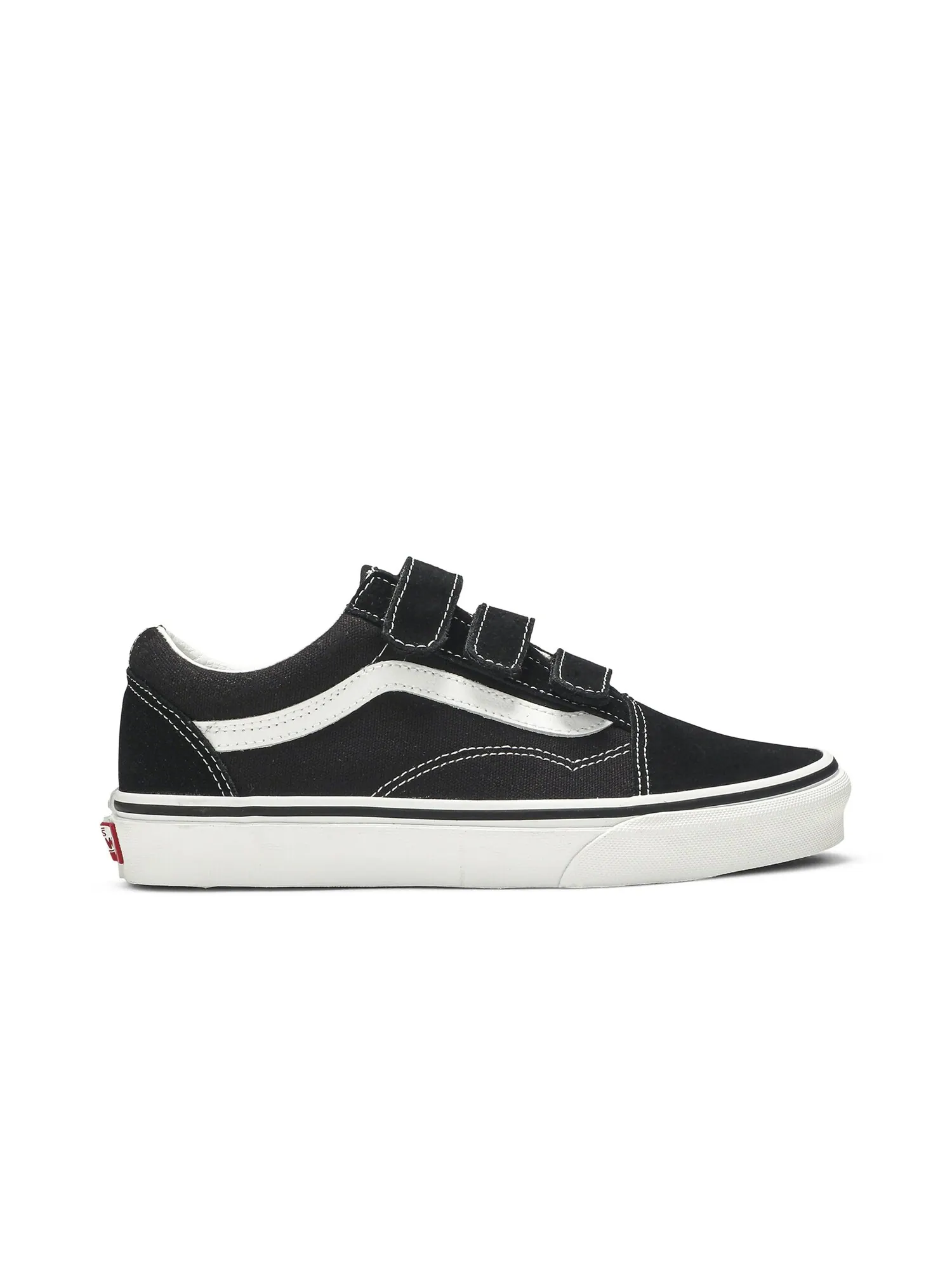 Кроссовки Old Skool Velcro Vans — изображение 1 из 8, черный/белый