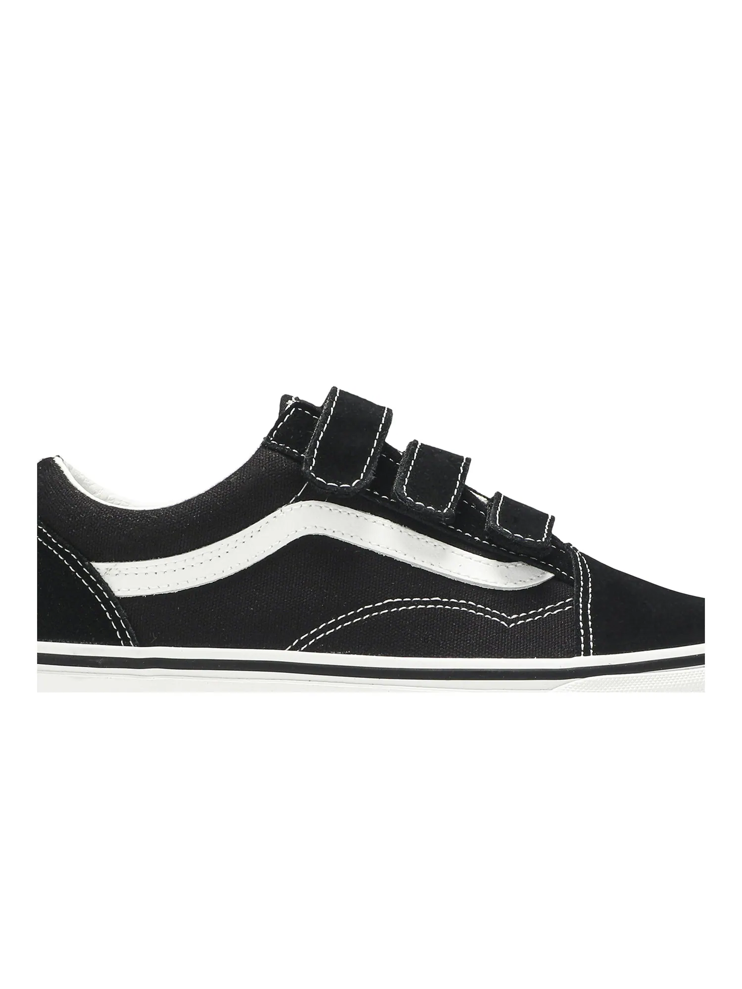Кроссовки Old Skool Velcro Vans — изображение 2 из 8, черный/белый