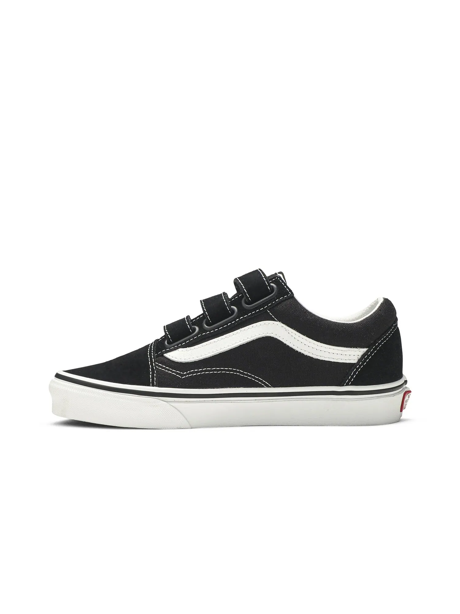 Кроссовки Old Skool Velcro Vans — изображение 3 из 8, черный/белый