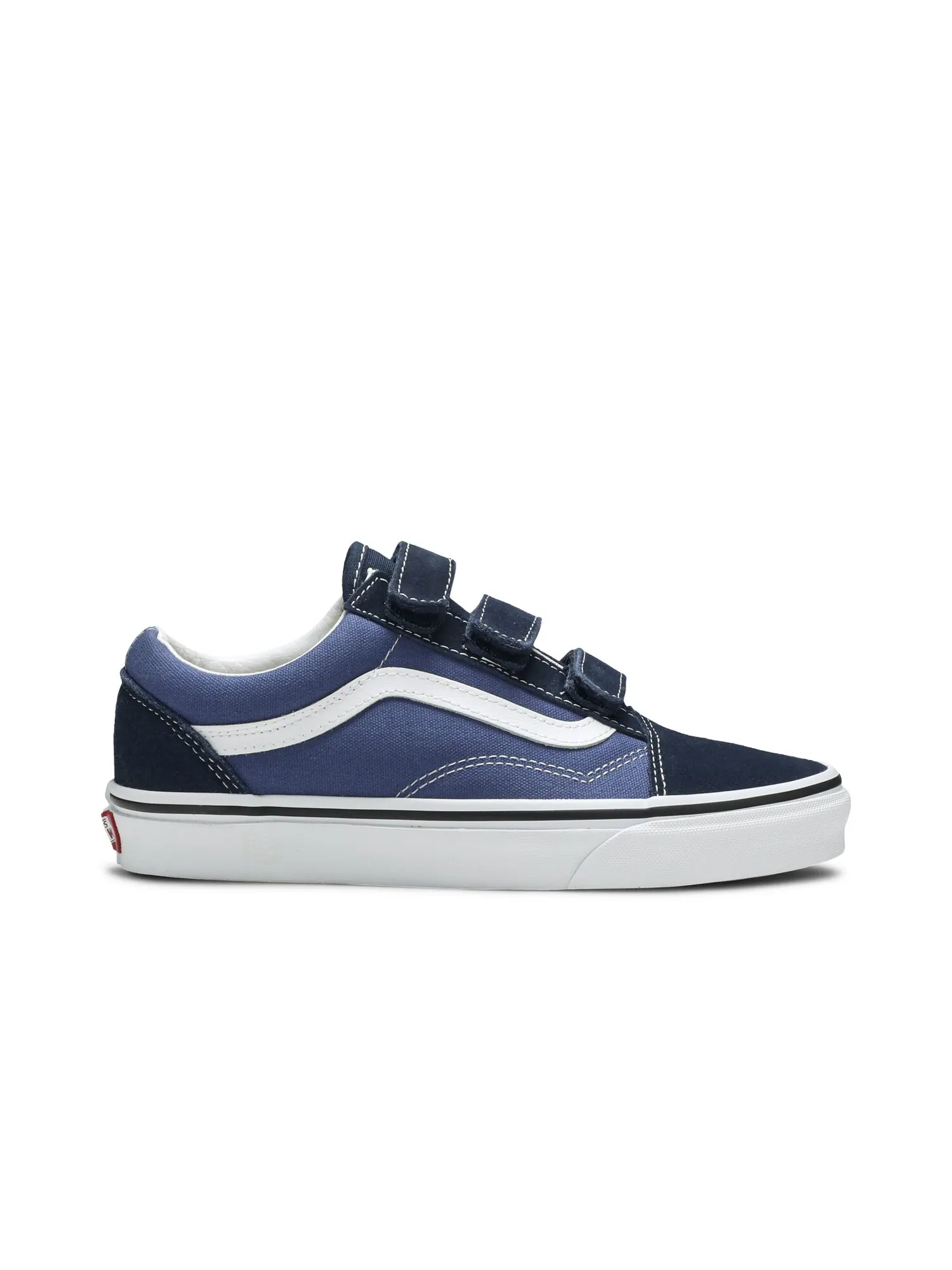 Кроссовки Old Skool Suede Canvas Velcro Vans — изображение 1 из 8, синий/темно-синий