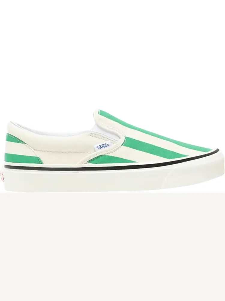 Кеды Vans Slip-On 98 DX Big Stripe - White Green — изображение 1 из 1, зеленый