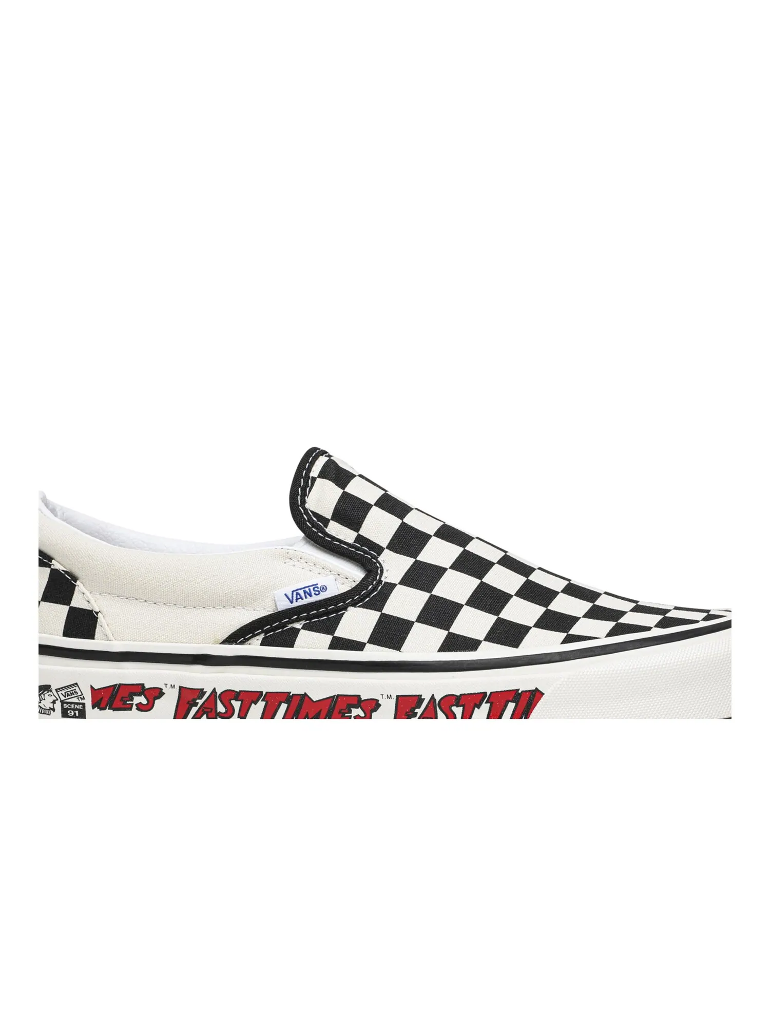 Слипоны Fast Times x Classic 98 DX Vans — изображение 2 из 8, кремовый/черный