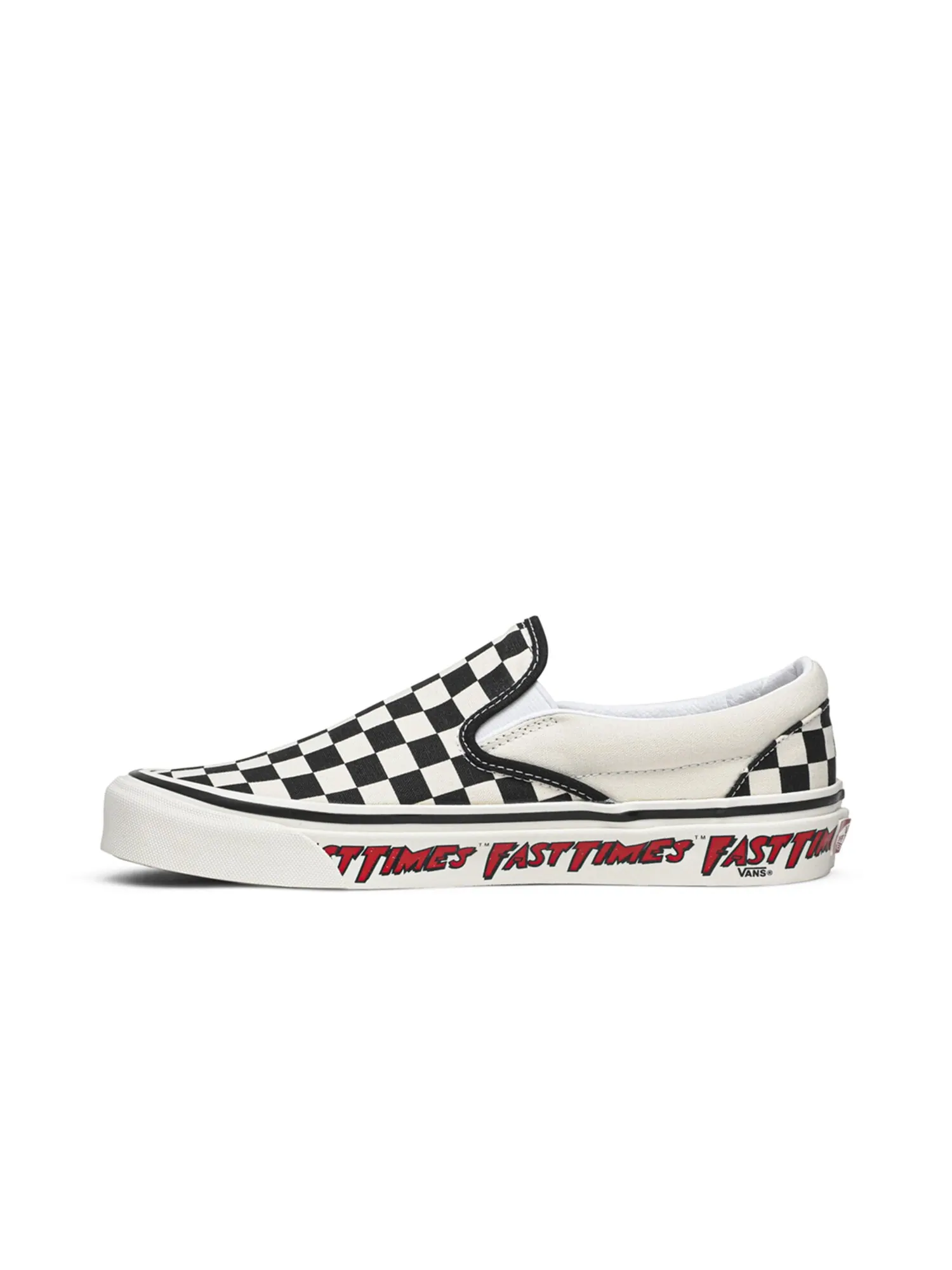 Слипоны Fast Times x Classic 98 DX Vans — изображение 3 из 8, кремовый/черный