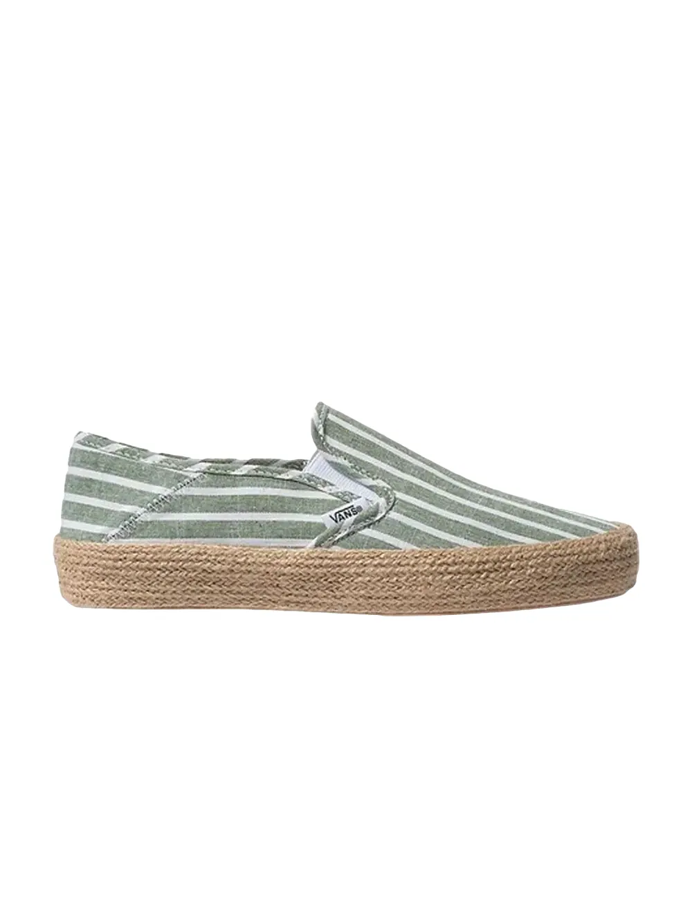 Кроссовки Wmns Slip_On Espadrille Vans — изображение 1 из 1, зеленый/белый