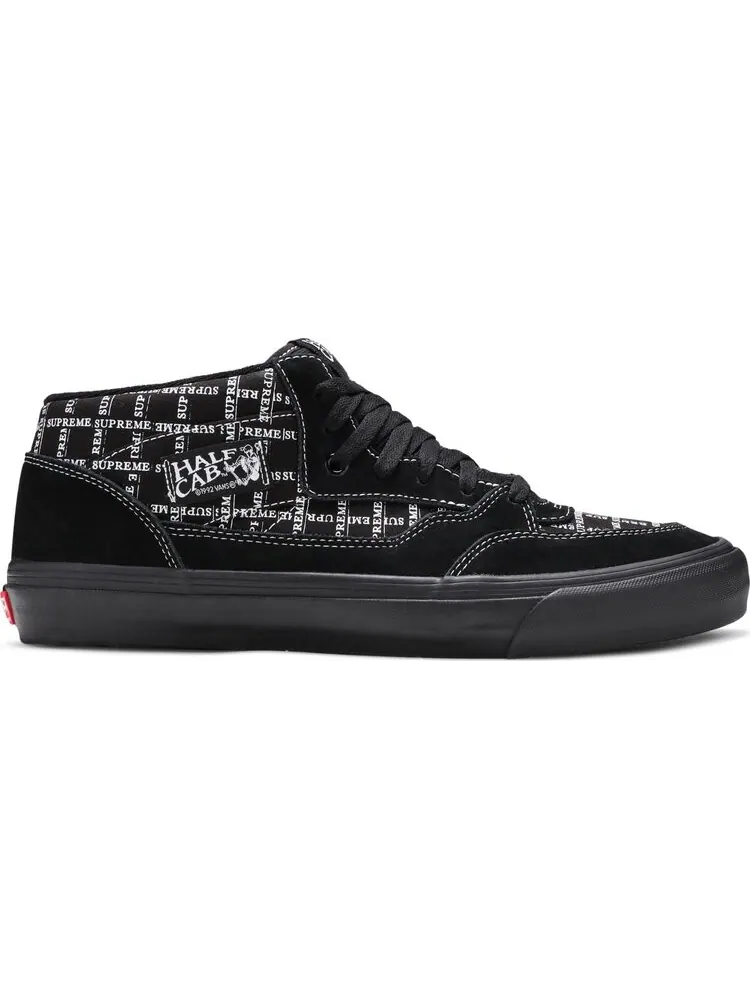 Кеды Vans Supreme x Half Cab Pro 92 Logo Pattern - Black — изображение 1 из 8, черный