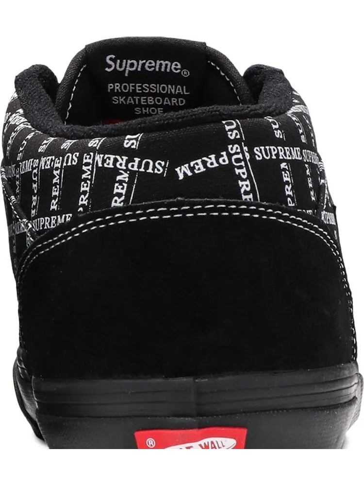 Кеды Vans Supreme x Half Cab Pro 92 Logo Pattern - Black — изображение 7 из 8, черный