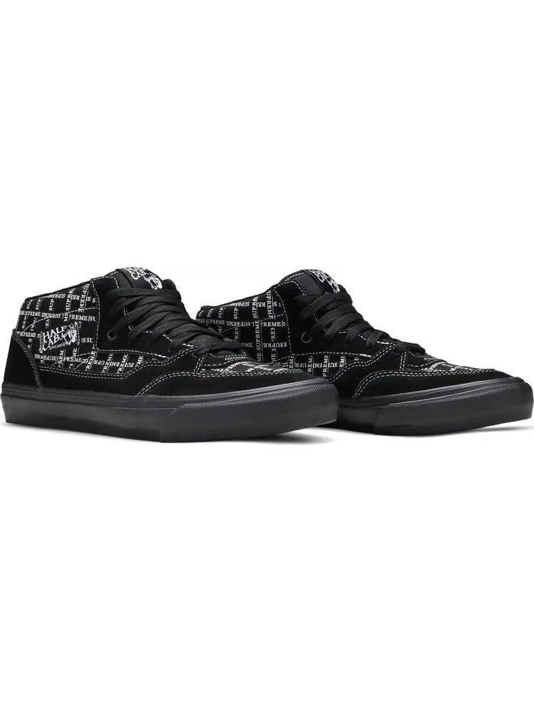 Кеды Vans Supreme x Half Cab Pro 92 Logo Pattern - Black — изображение 8 из 8, черный