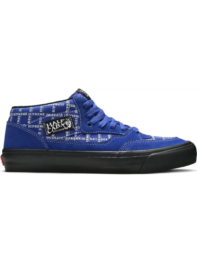 Кеды Vans Supreme x Half Cab Pro 92 Logo Pattern - Royal Blue — изображение 1 из 8, синий