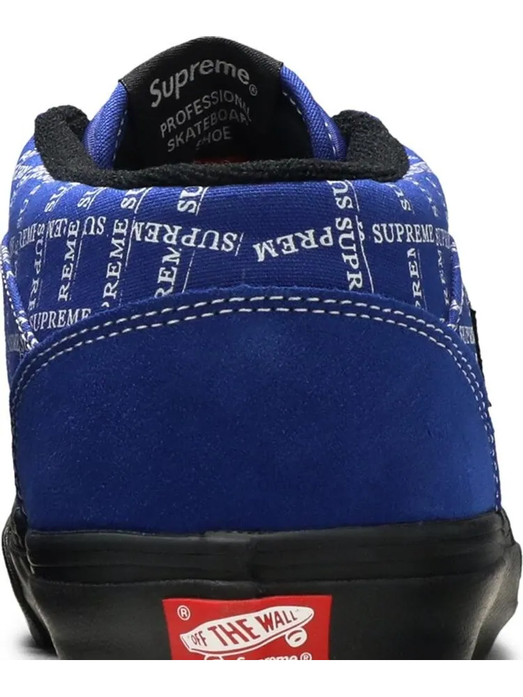 Кеды Vans Supreme x Half Cab Pro 92 Logo Pattern - Royal Blue — изображение 7 из 8, синий