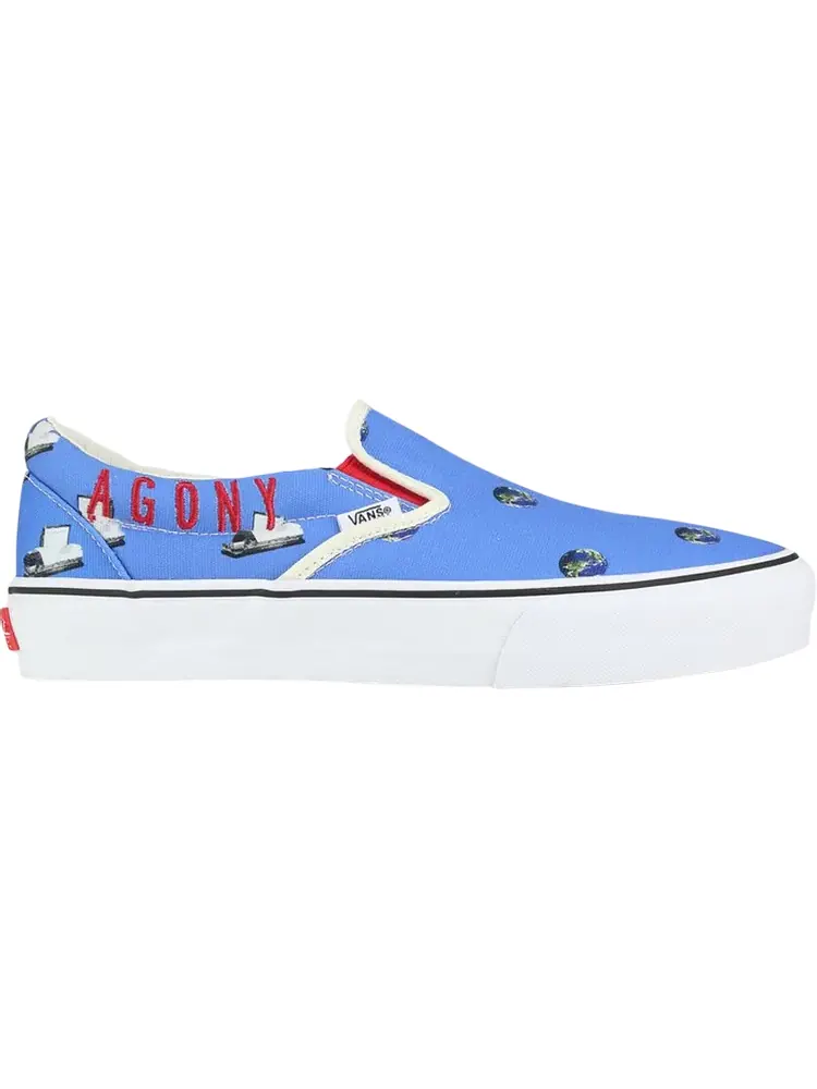 Кеды Vans Cali Thornhill Dewitt x Vault Classic Slip-On LX Blue Crisis Actor — изображение 1 из 1, синий