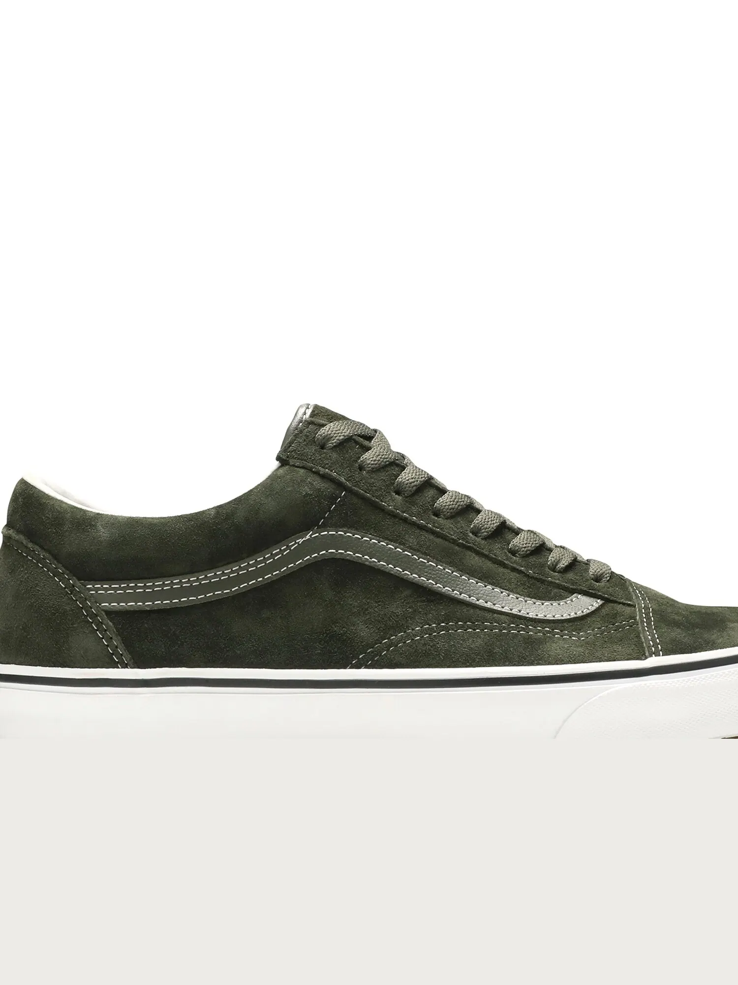 Кроссовки Old Skool Vans — изображение 2 из 8, оливковый/белый