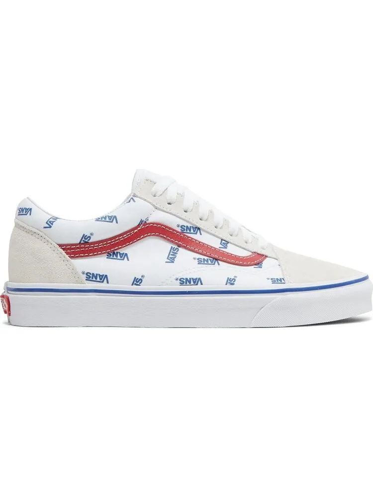 Кеды Vans Old Skool All Over Logo - White — изображение 1 из 8, белый
