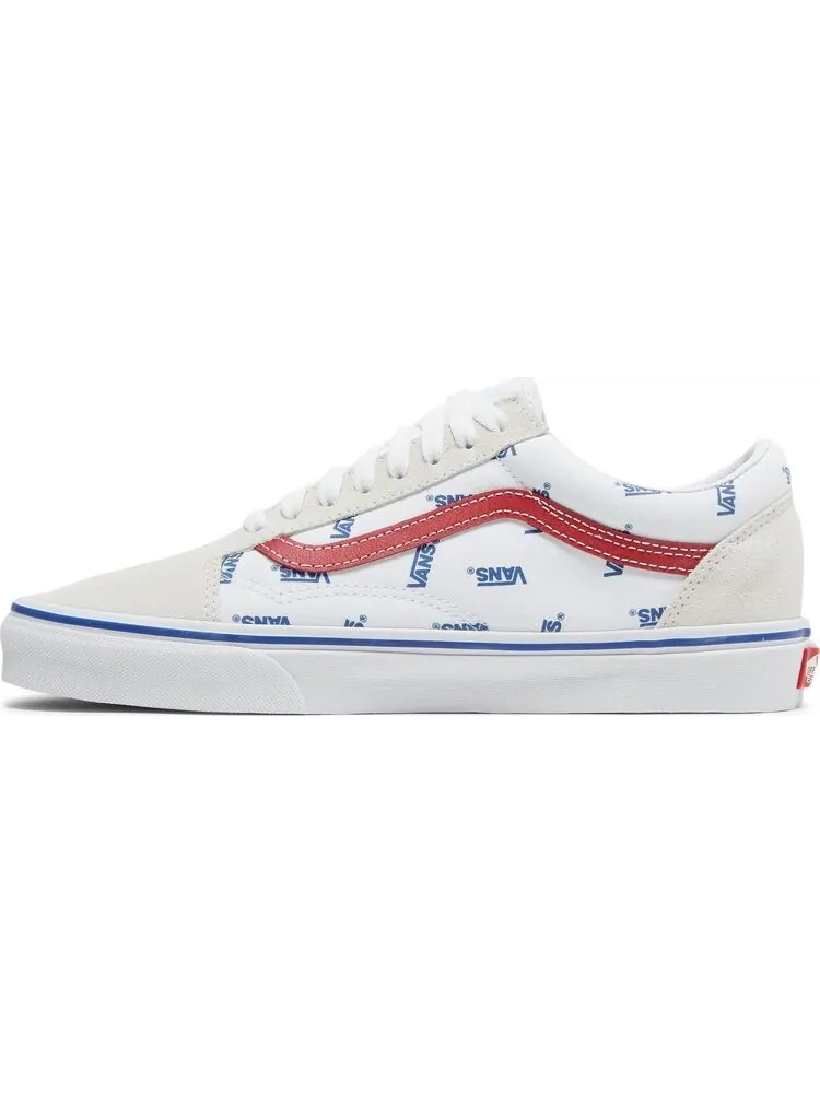 Кеды Vans Old Skool All Over Logo - White — изображение 3 из 8, белый