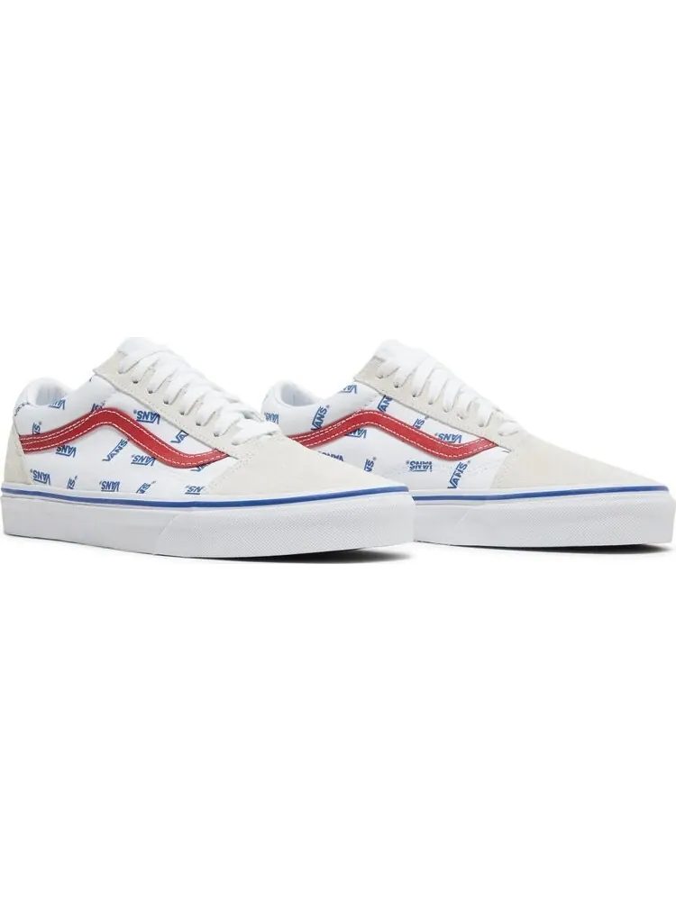 Кеды Vans Old Skool All Over Logo - White — изображение 8 из 8, белый