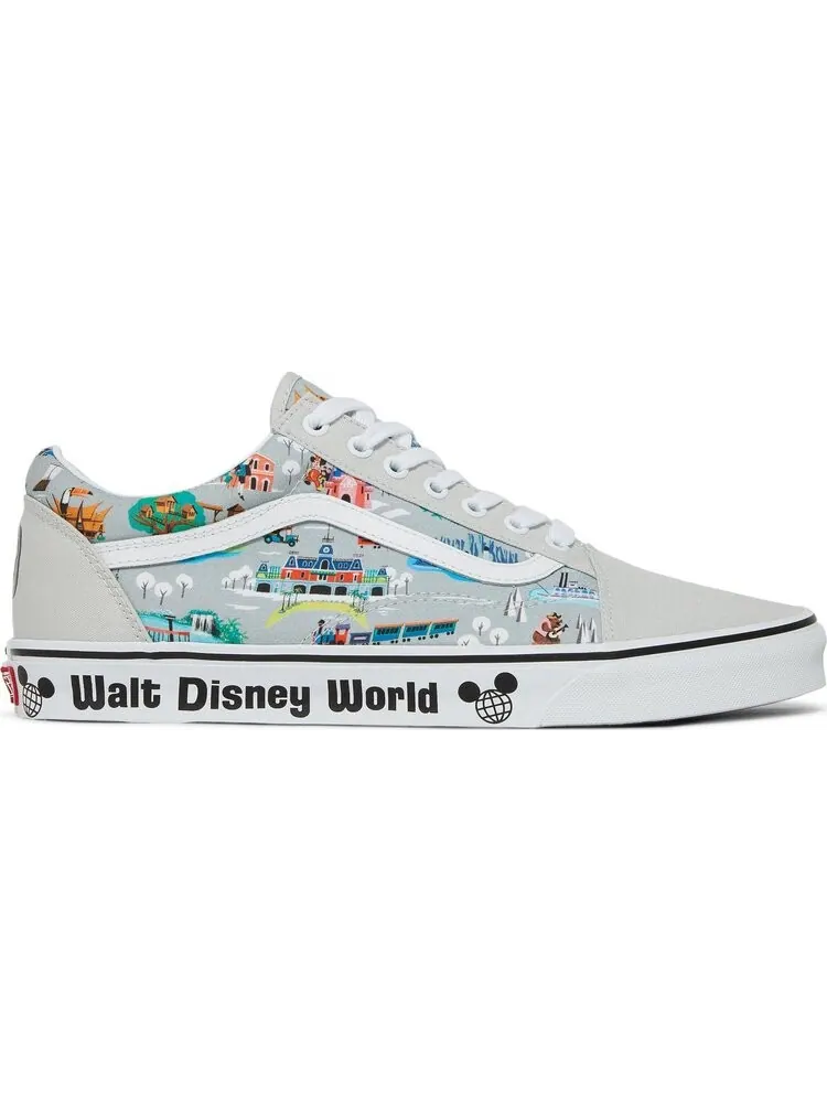 Кеды Vans Disney x Old Skool 50th Anniversary - Disney Park Map — изображение 1 из 8, серый