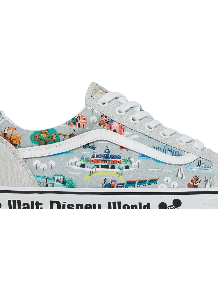Кеды Vans Disney x Old Skool 50th Anniversary - Disney Park Map — изображение 2 из 8, серый