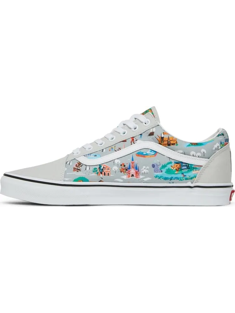 Кеды Vans Disney x Old Skool 50th Anniversary - Disney Park Map — изображение 3 из 8, серый