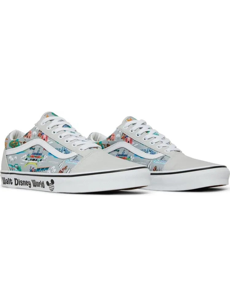 Кеды Vans Disney x Old Skool 50th Anniversary - Disney Park Map — изображение 8 из 8, серый